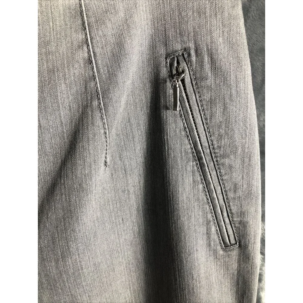 Jacky Vanilia Becky Woman's Gray Denim Trouser Pants Size 14 With Zip - Picture 11 of 16